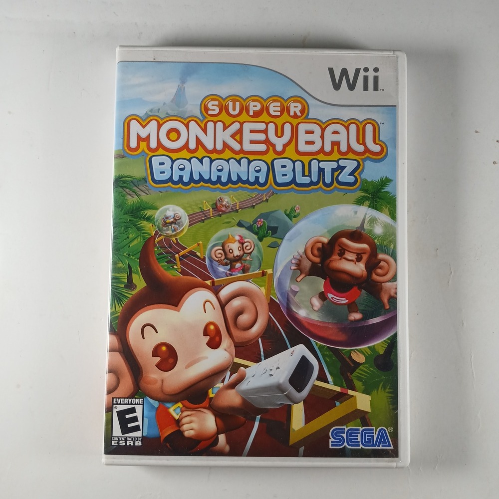 Super Monkey Ball Banana Blitz Nintendo Wii Game w Case SEGA 2006